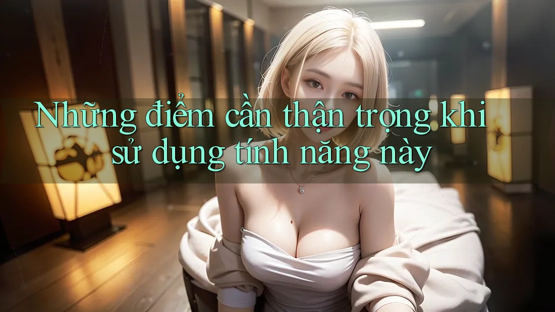 Những điểm cần thận trọng khi sử dụng tính năng này