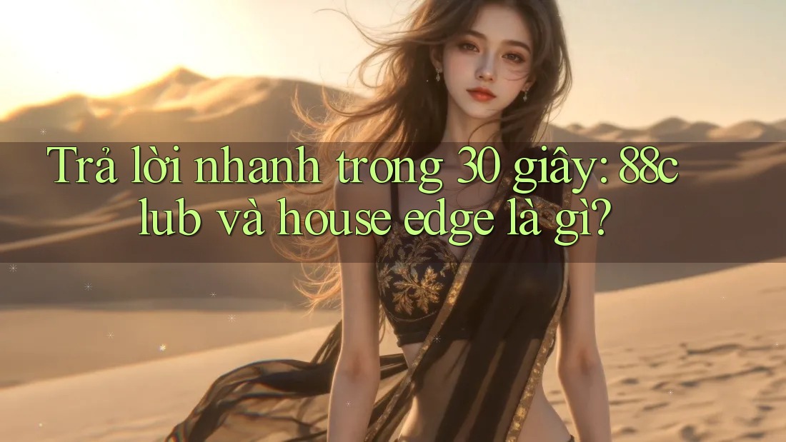 Trả lời nhanh trong 30 giây: 88club và house edge là gì?